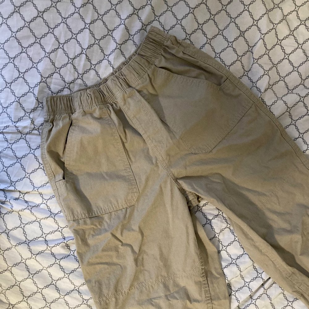 Tan utility style pants